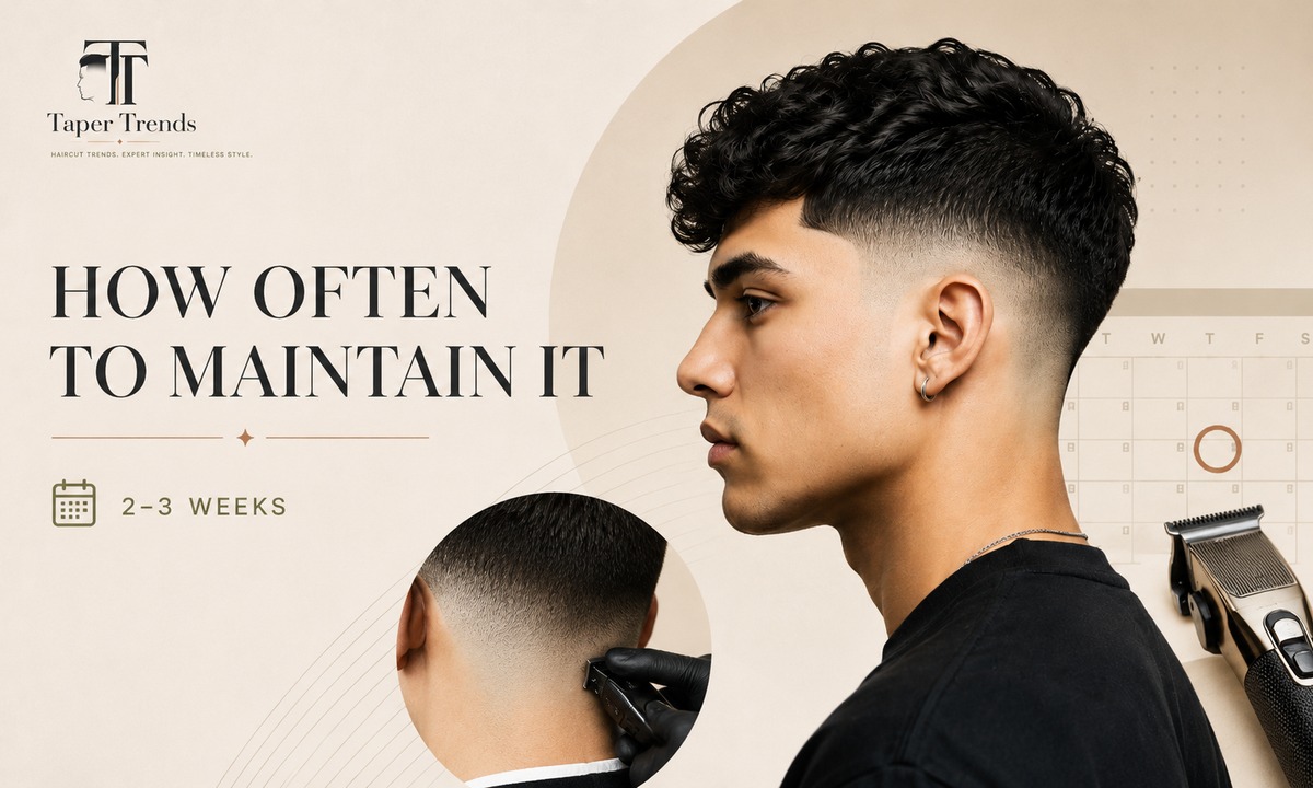 Keeping a Hispanic Mexican low taper fade sharp with a quick neckline and sideburn cleanup between full cuts.