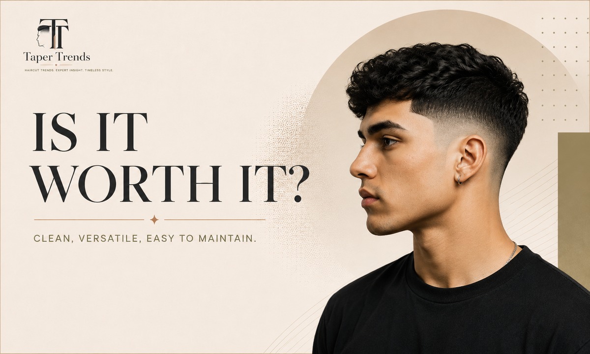 A finished Hispanic Mexican low taper fade with a clean lineup, showing why the versatile cut is worth it.